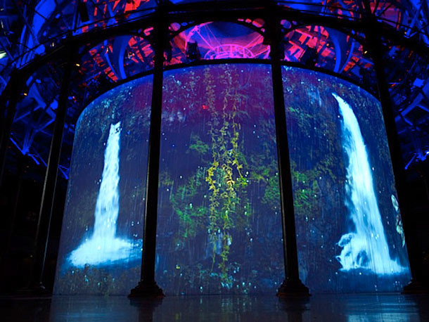 Large 45 Degree Stage 3d image projection hologram System , 8 x 30 Meter Foil