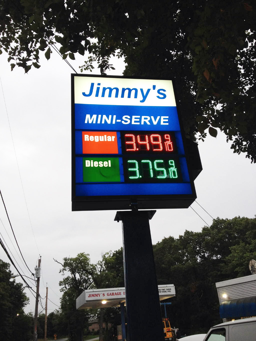 oil price sign for gas station led pump top sign gas changer led pump topper gas price display
