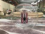 2.5m High Standard PVC Air Balloon Advertising With Champion Trophy Inside