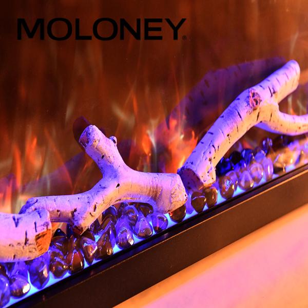 Buy cheap 650mm Built-In Electric Fireplace Creative Flame Room Heating 7 Muilti Color Changeable from wholesalers