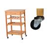 Buy cheap Hot Sale Bamboo Home Furniture Wooden Serving Storage Trolley Cart from wholesalers