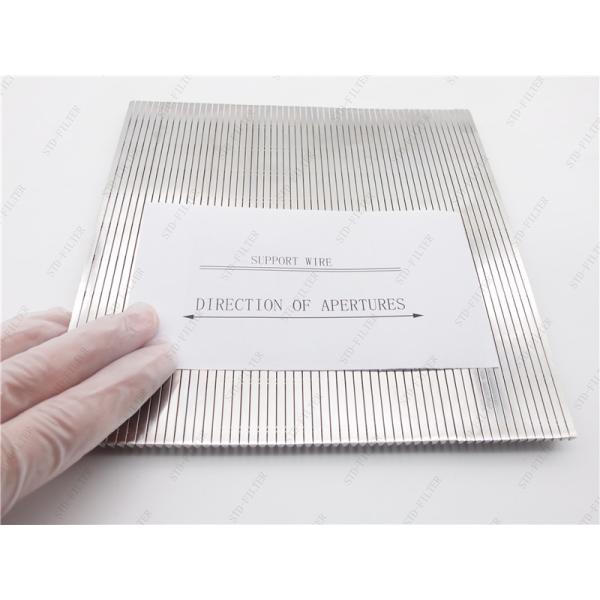 6mm Thickness Lamellar Wedge Profile Wire Screen High Strength 0.8mm Slot