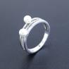 Buy cheap Unusual Shape Natural Freshwater Cultured Pearl Ring Pure 925 Silver from wholesalers