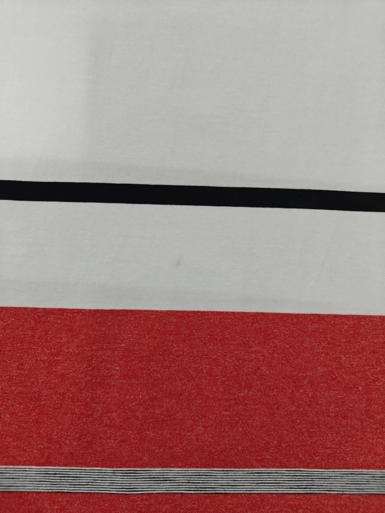 Breathable And Sweat-Absorbent Cotton Plain Jersey Striped Knit Fabric For Clothing