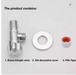 ODM OEM Brass 1/2 Angle Valves For Toilet Kitchen Water Tap Faucet Polished