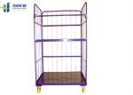 Buy cheap Supermarket Wire Cage Trolley Customized Stainless Steel Wire Mesh Trolley from wholesalers