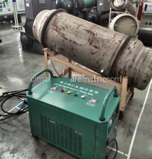 R410A Refrigerant recovery machine ac recharge machine air conditioner chiller after service 2HP gas recovery unit