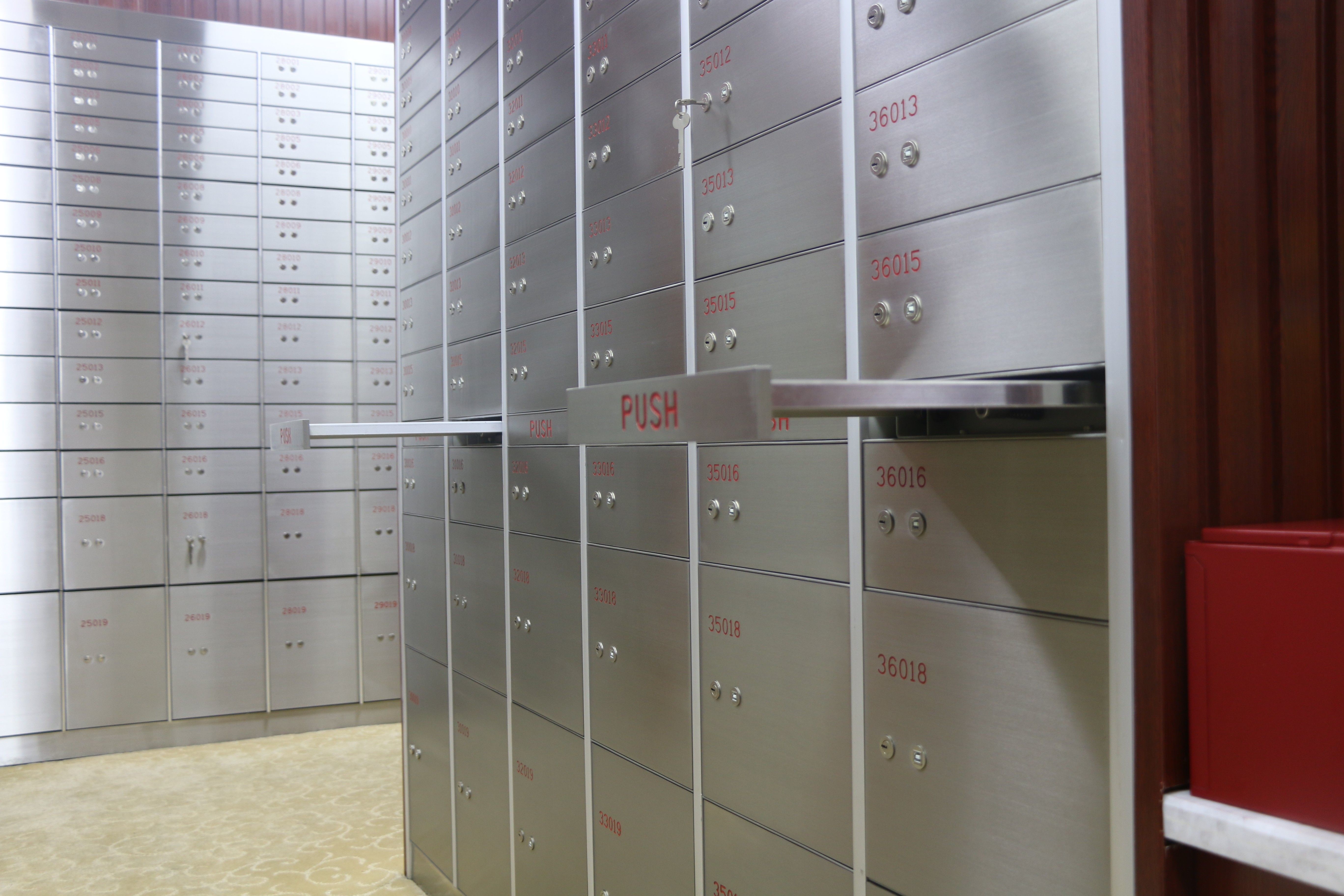 Lockable ISO Approval 255mm Height Vault Safe Box , Vault Money Box