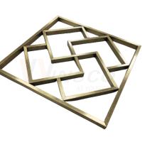Buy cheap Customized Titanium Gold Stainless Steel Metal Fabrication Geometric Abstract product