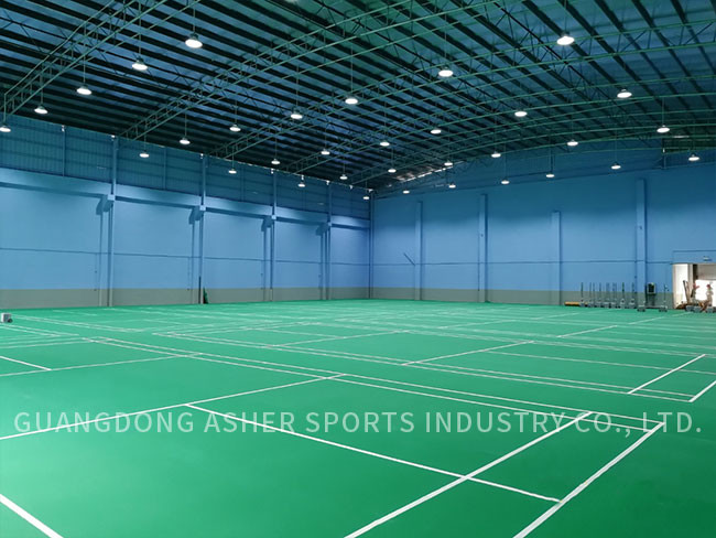 Interlocking PVC Sports Flooring Seamless Tiles Type Tennis Court Use