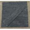Buy cheap 60x15cm Black Quartzite Stacked Stone Veneer Panels from wholesalers