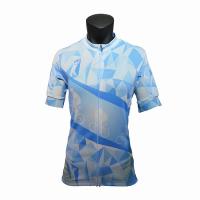 Buy cheap Blue Design Womens Cycling Clothing , Short Sleeve Cycling Jersey OEM/ODM product
