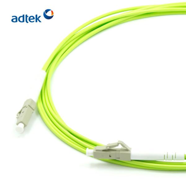 Buy cheap OM5 LC - LC / UPC Simplex Fiber Optic Cable PVC LSZH OFNP Outer Jacket 3M from wholesalers