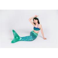 Buy cheap Girls Green Swimmable Mermaid Tails , Mermaid Tail Swimsuit For Kids product