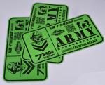 Custom printed green and black color outdoor UV resistant army tactical series