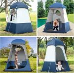 160*160*240CM Blue Waterproof 210T Polyester Pop Up Privacy Tents With UV