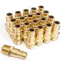 Buy cheap V Style 1/4 Inch NPT Quick Connect Air Fittings , Solid Brass Male Plug from wholesalers