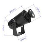 Waterproof Gobo Light Projector 12000lm Outdoor Gobo Projector Customized