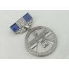 Buy cheap 32mm Zinc Alloy Custom Medal Awards Soft Enamel , Antique Nickel Plating from wholesalers