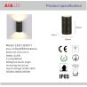 Buy cheap Waterproof up down black led outdoor wall lights & exterior wall light outside wall lamp from wholesalers