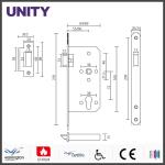 Certifire Stainless Steel Mortice Door Lock for Fire Door Nightlatch Storeroom