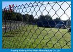 Football Ground Vinyl Coated Chain Link Fence 6ft Various Size / Colors