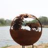 Buy cheap Diameter 800mm Corten Fire Pit Outdoor Thickness 6mm Wood Burning Fire Sphere from wholesalers