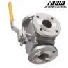 Buy cheap Manual High Pressure Three-Way Flange Ball Valve Stainless Steel from wholesalers