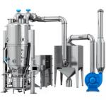 SS316 Food Industrial Fluid Bed Spray Dryer Coffee Granule Fluidised Bed Drying