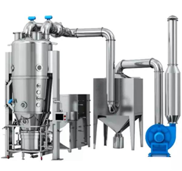 SS316 Food Industrial Fluid Bed Spray Dryer Coffee Granule Fluidised Bed Drying