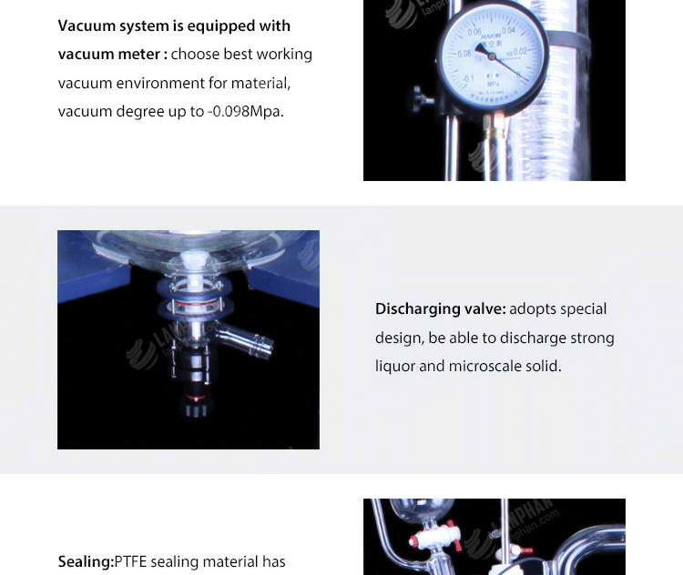 Lab Glass Reactor 50L single Layer