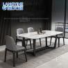 Buy cheap Rectangular Nordic Marble Dining Table Minimalist Radiation Free from wholesalers