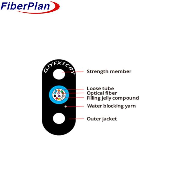 Super Cost Effective Fiber GJYFXTCBY G652.D Single Core FTTH Drop Cable With
