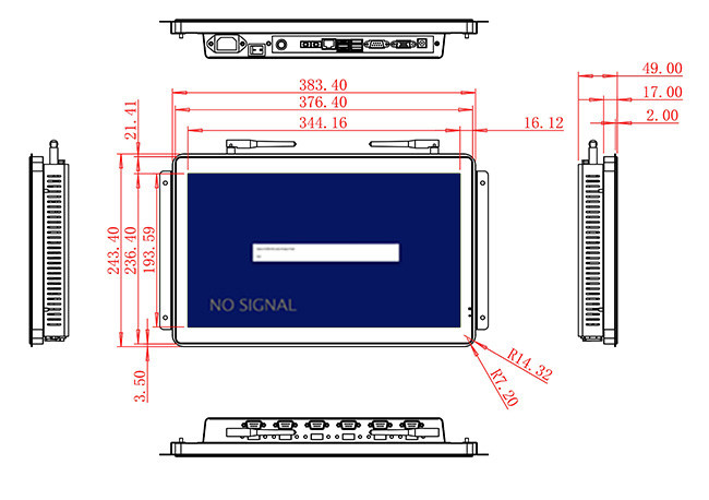 15.6-Inch Embedded Display for Energy Monitoring, Factory Automation, Public Information Terminals, and Security Control Systems