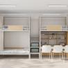 Buy cheap Modern Design Metal Bunk Bed With Desk High Stability Furniture Apartment Support customization from wholesalers