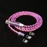 Buy cheap Phone Magnetic Flowing Led Micro Usb Cable , Led Magnetic Usb Cable 3 In 1 from wholesalers