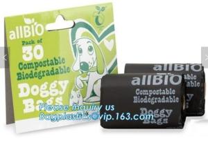Wholesale Eco Friendly Dog Waste Pet Poop Bags Refill Rolls With Dipenser, Bone Shape Dispenser Eco Biodegradable Dog Poop Waste from china suppliers