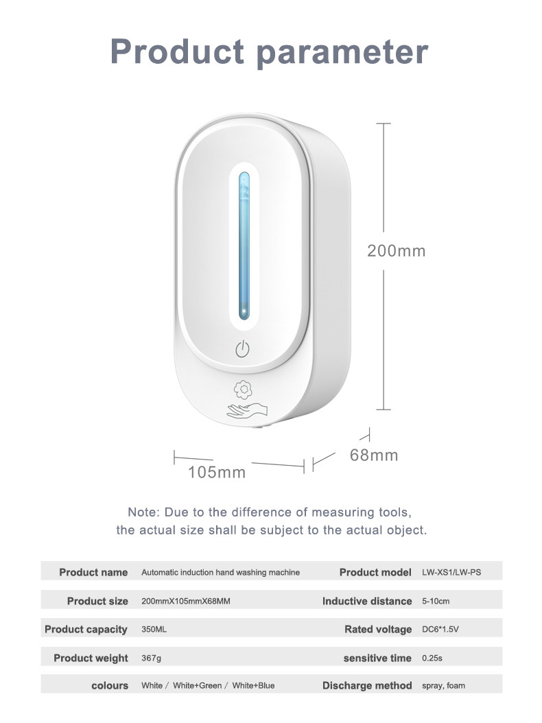 Added Convenience Hygiene Automatic Touchless Soap Dispenser