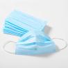 Buy cheap Non Woven 3 Ply Disposable Dust Mask Blue / White Color Fast Delivery from wholesalers