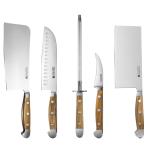 Chef'S Kitchen Knife Sets Olive Wood / Stainless Steel 0.19kg 30.5cm Hardness