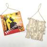 Buy cheap Halloween Wooden Decoration Hanging Sign Ghost Festival Scene Decoration Christmas Party Ornaments Pendant from wholesalers