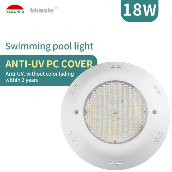 Buy cheap ABS PC Cover 18W Wall Mounted Fiberglass Pool Lights 6500K Waterproof from wholesalers