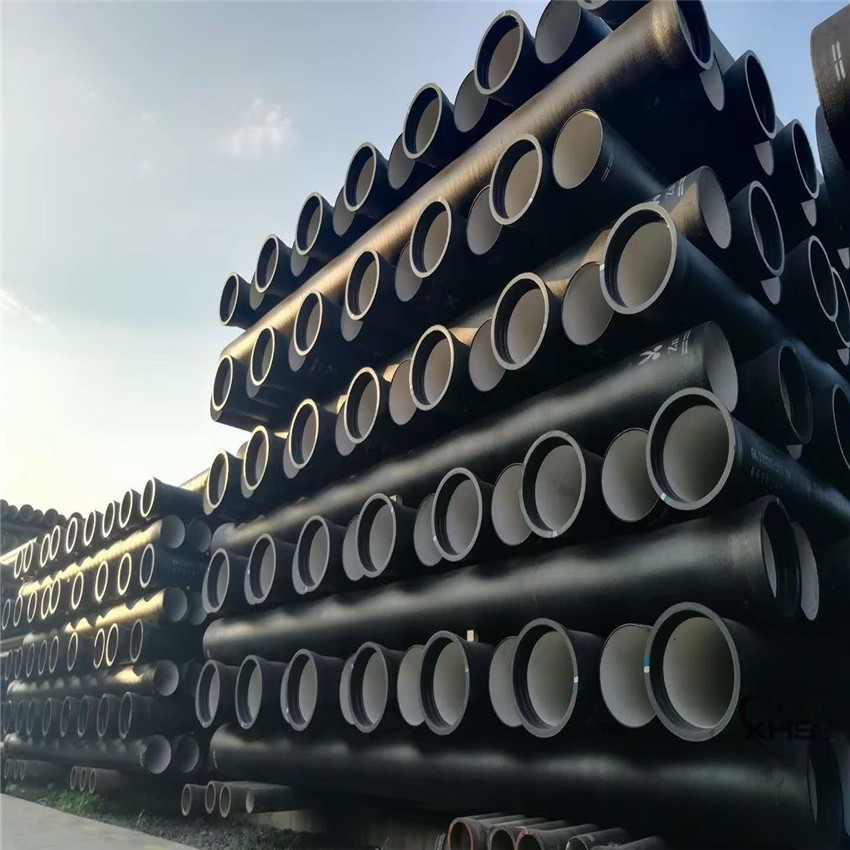 DN400 Ductile Cast Iron Pipe Zinc Bitumen Painting Mortar Cement Lining