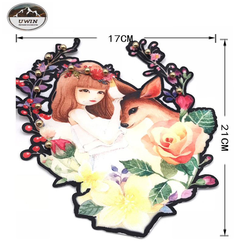 Beautiful Various Elements Digital Printed Patches For Garment / Decoration