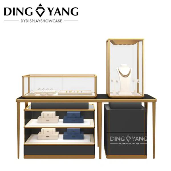 Buy cheap Modern Fashion Style Luxury Jewelry Showcases, Glass Jewelry Showcase Furniture No Installation from wholesalers