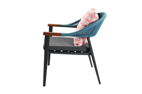 Buy cheap Aluminum Frame Garden Table Chair Set Modern Patio Dining Set from wholesalers
