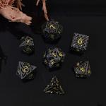 Intertwined Hollow DND RPG Metal Dice Dragon And Underground City Board Game