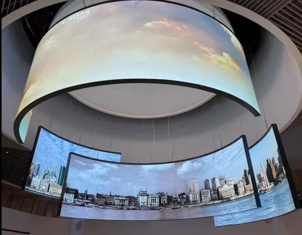 Buy cheap Easy Install Creative LED Display Indoor Flexible LED Screen For Eye Catching from wholesalers