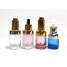 Buy cheap Cosmetic Essential Round Transparent 1 Oz Empty Hair Oil Bottles With Dropper from wholesalers