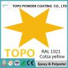 Buy cheap Switchboards Epoxy Polyester Coating , RAL 1021 Colza Yellow Excellent Powder Coating from wholesalers